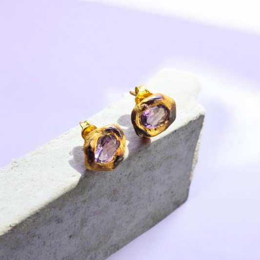 Ametist Antik  Küpe